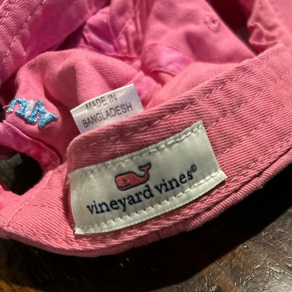 Vineyard Vines EUC girls Pink Hat Blue Whale summer casual hats size ages 3+ - Picture 2 of 3